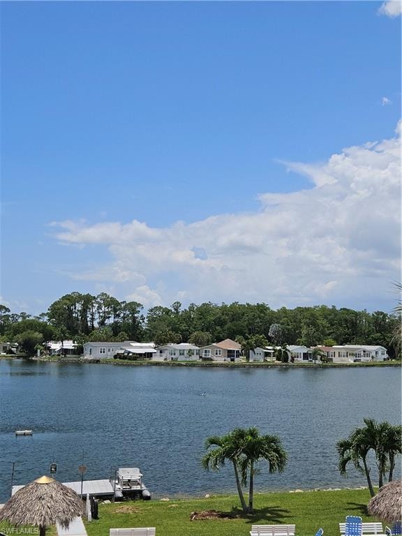 Lake view with other homes off in the distance