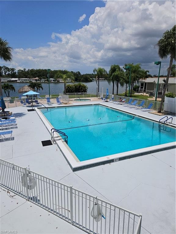Resort-style swimming pool