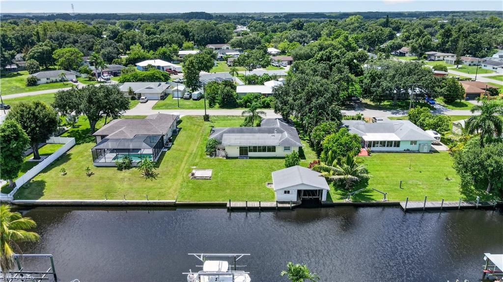 Waterfront property with boat house and private dock