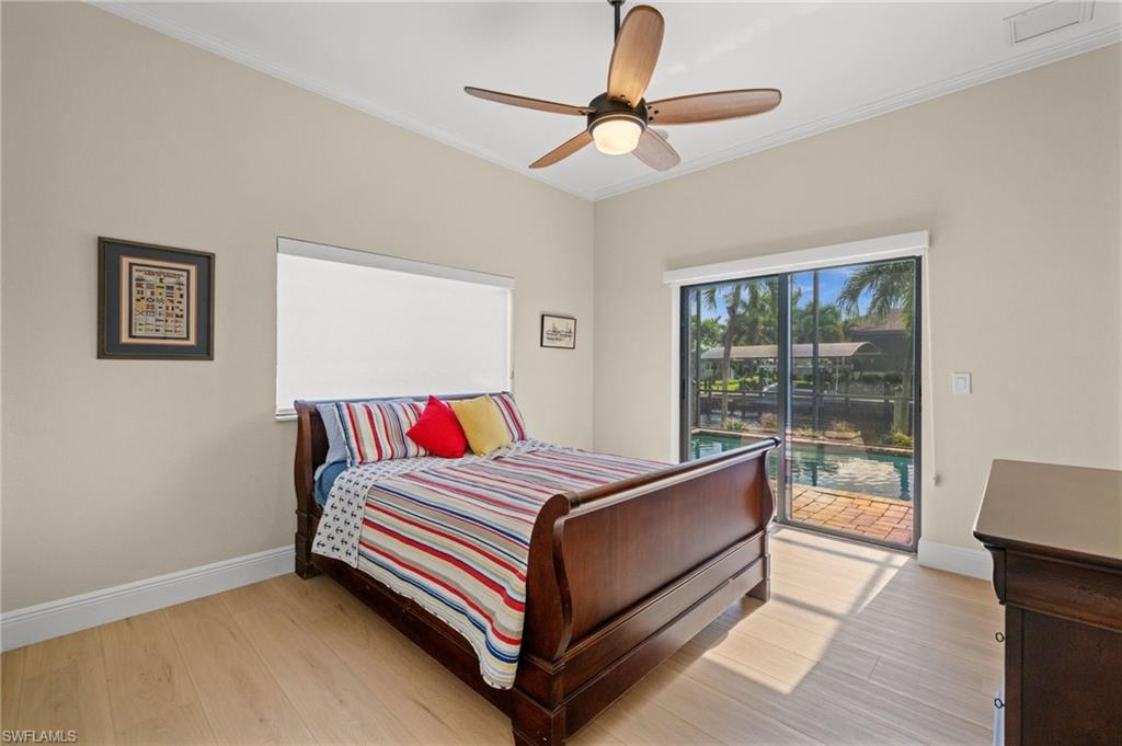 2nd bedroom with a sliding door to the lanai