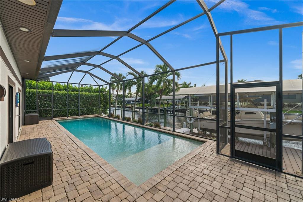 Heated Pool with tanning shelf