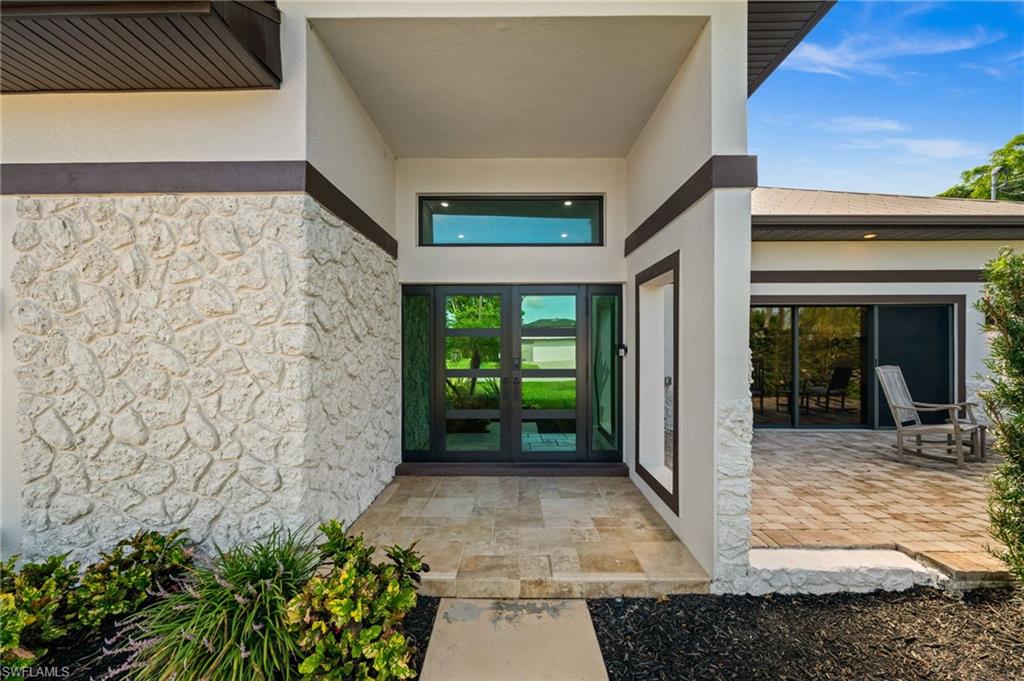 A welcoming entryway greets your guests