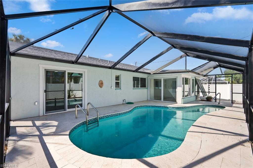 Inviting pool with screen enclosure