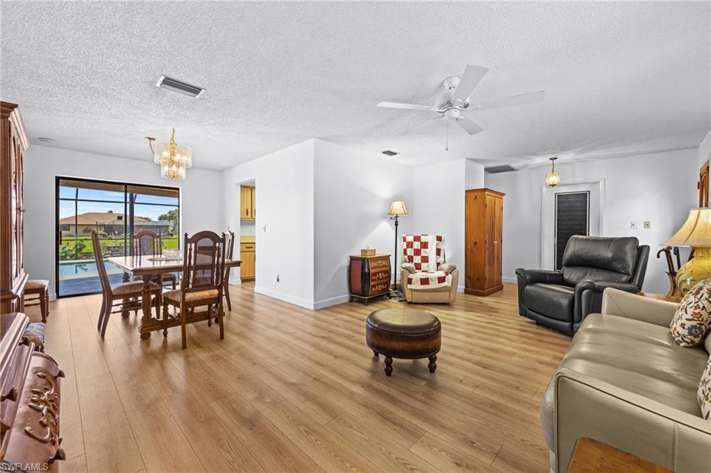 Wood-finish flooring throughout