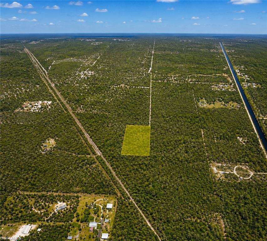 Expansive land parcel featuring dense natural vegetation and proximity to a road