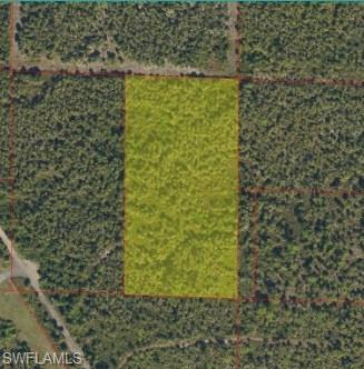 Aerial Map. Indicating the boundaries of the property within its surrounding land parcels