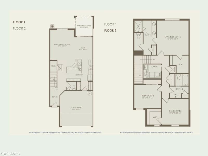 Floor Plan 4153 Sonoma Oaks For Lease, Esperanza Bustamante, Naples, Florida.