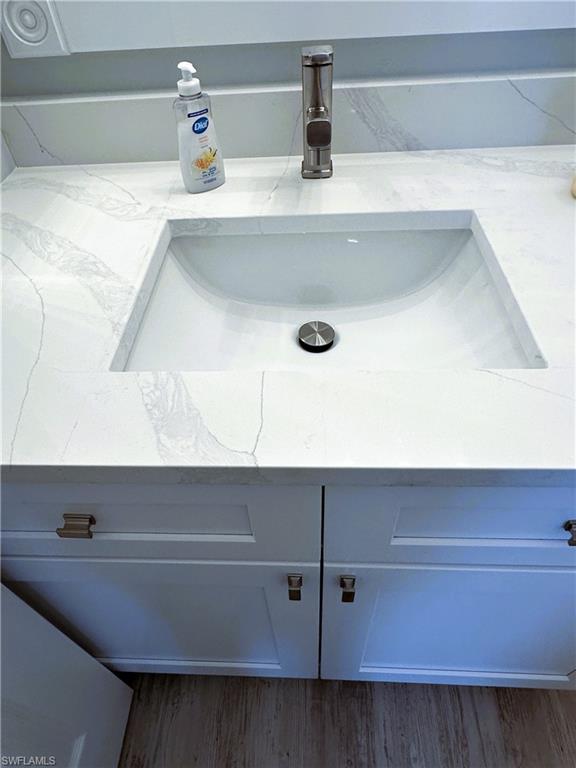 New Sink, Faucet, Quarts counter top and Vanity