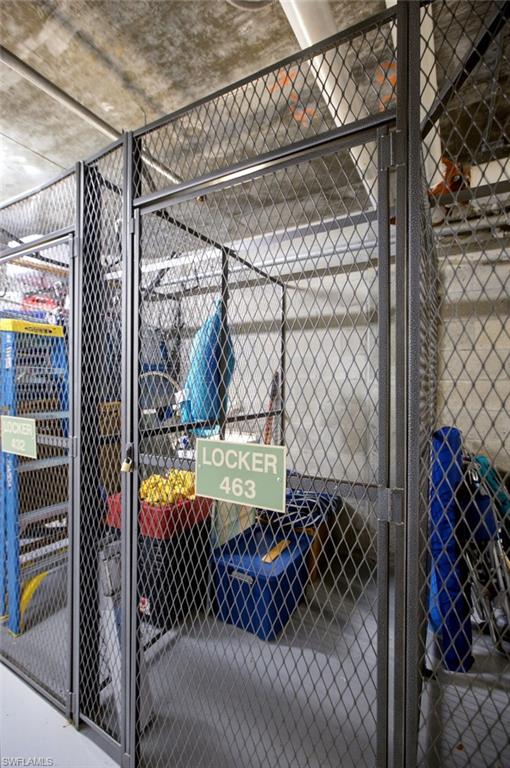 A private owner’s storage locker offers valuable additional space for effortless organization and convenience.
