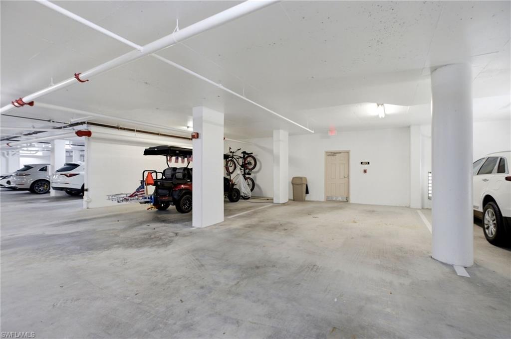 A deeded, enclosed under-building parking space provides secure, convenient parking and added peace of mind.