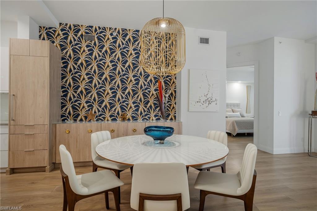 Custom buffet area
