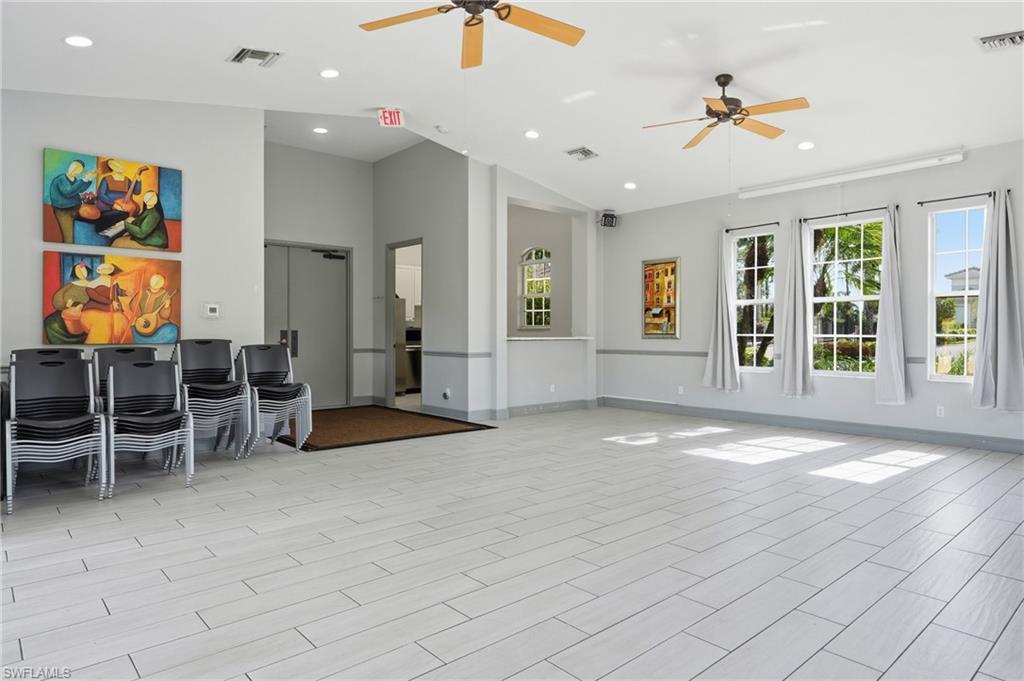 Community room inside clubhouse