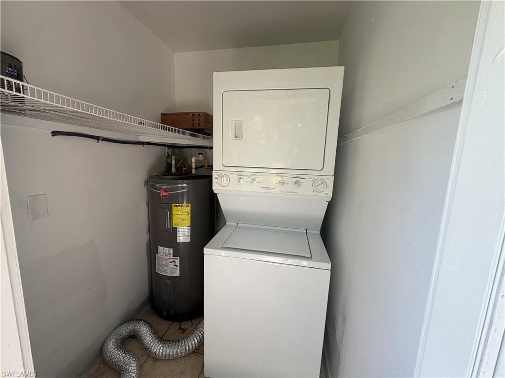 Stackable washer and dryer unit with wire shelving