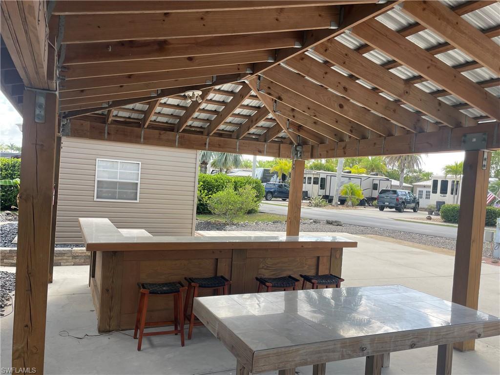 View of patio