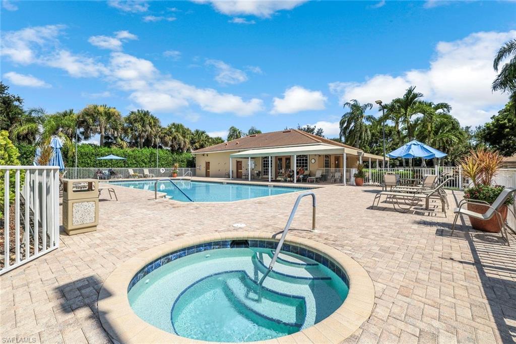 Clubhouse pool and spa a short drive from the home.
