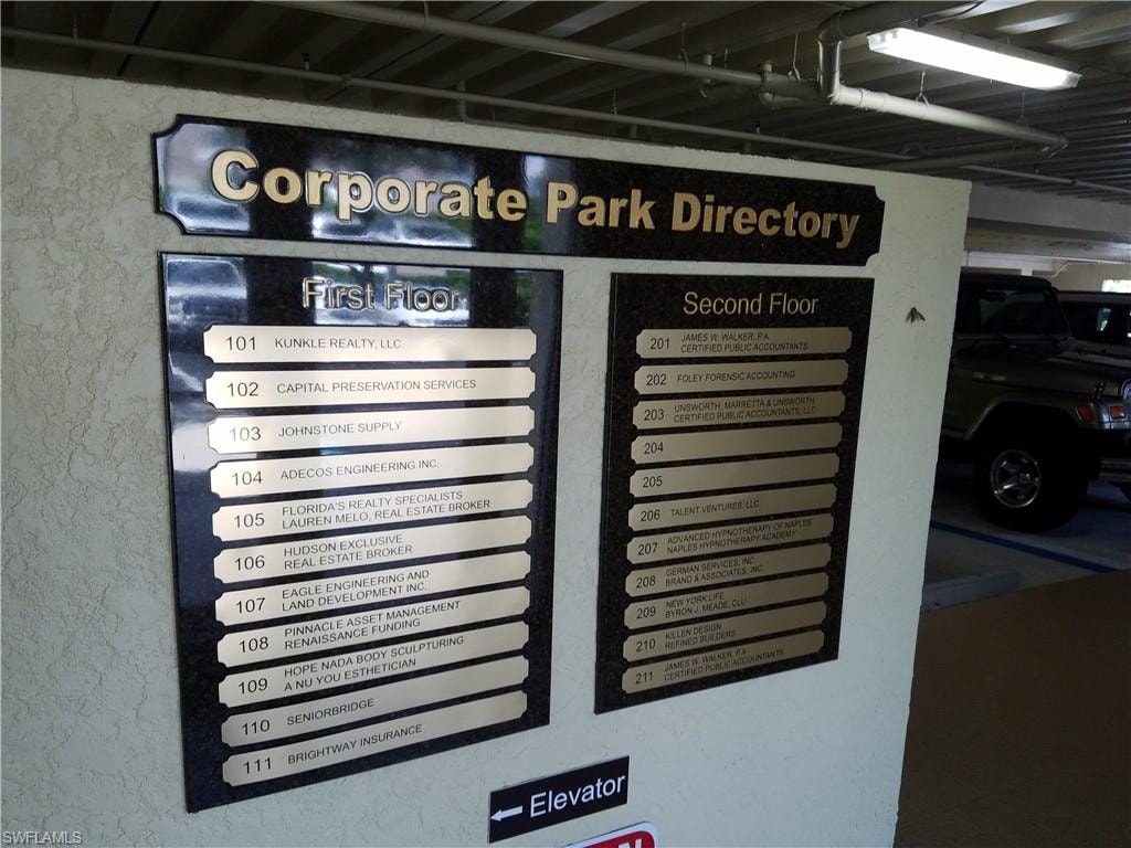 Directory on ground level