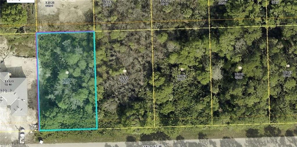 Aerial Property Map. Illustrating the property's boundaries and surrounding parcels