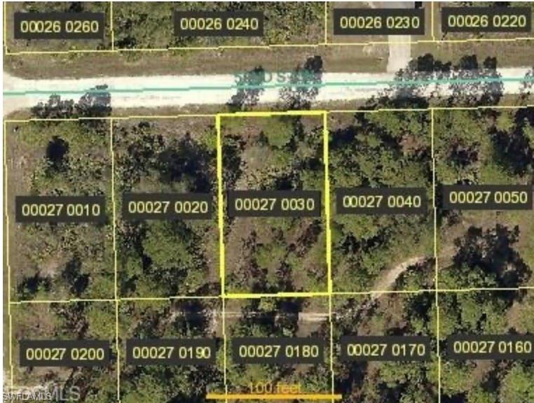 Plat Map. Illustrating lot divisions and street access for the property