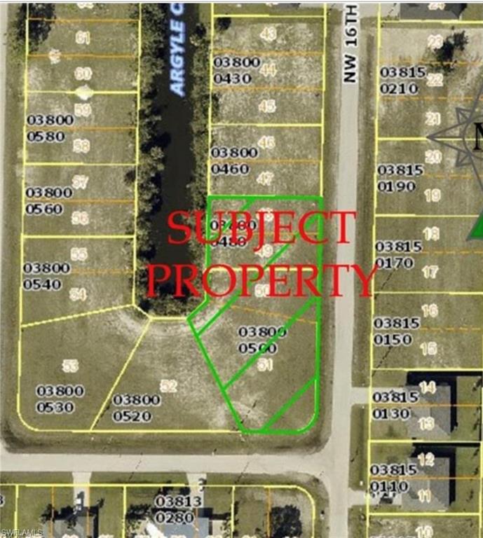 Plat Map. Illustrating the property boundaries and parcel identification numbers for the subject property
