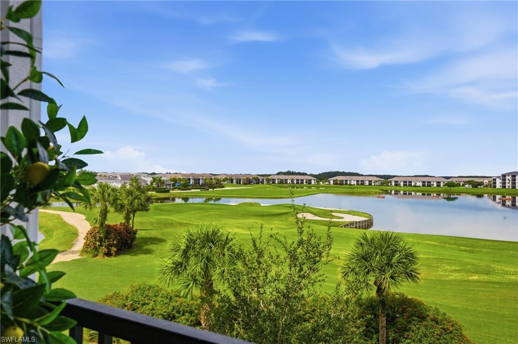 View from Lanai to hole 9 and clubhouse