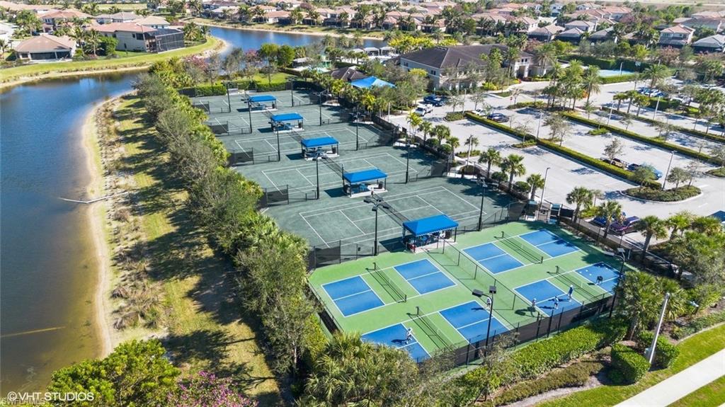 Pickleball and tennis courts