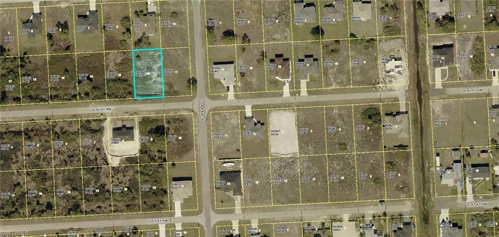 Map / location with property parcel outlined