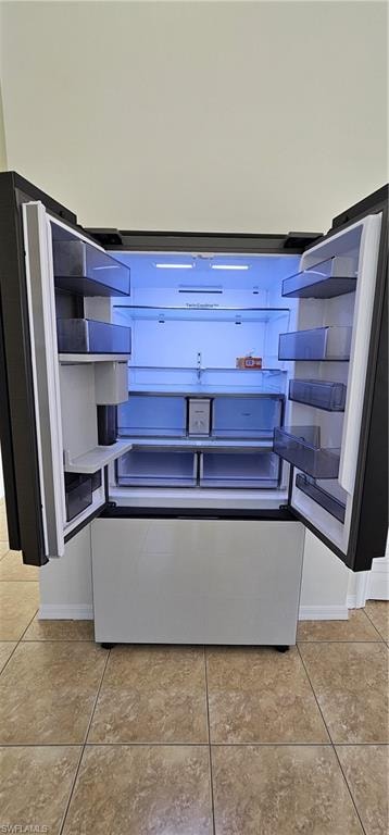Kitchen view of refrigerator