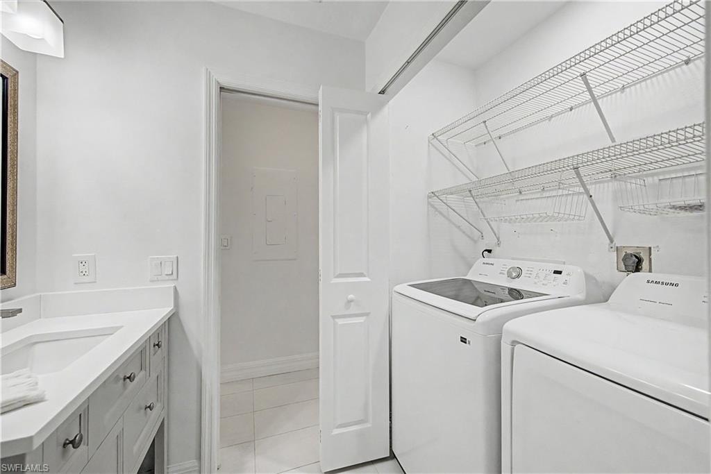laundry in Guest Bathroom