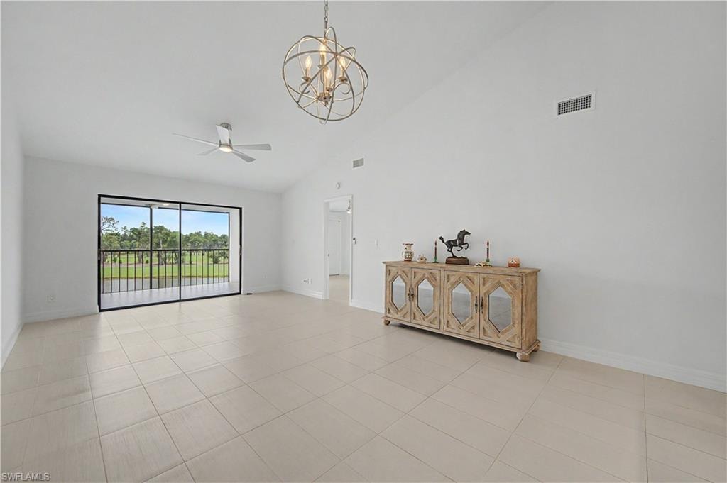 Spacious Living/Dining Area with View