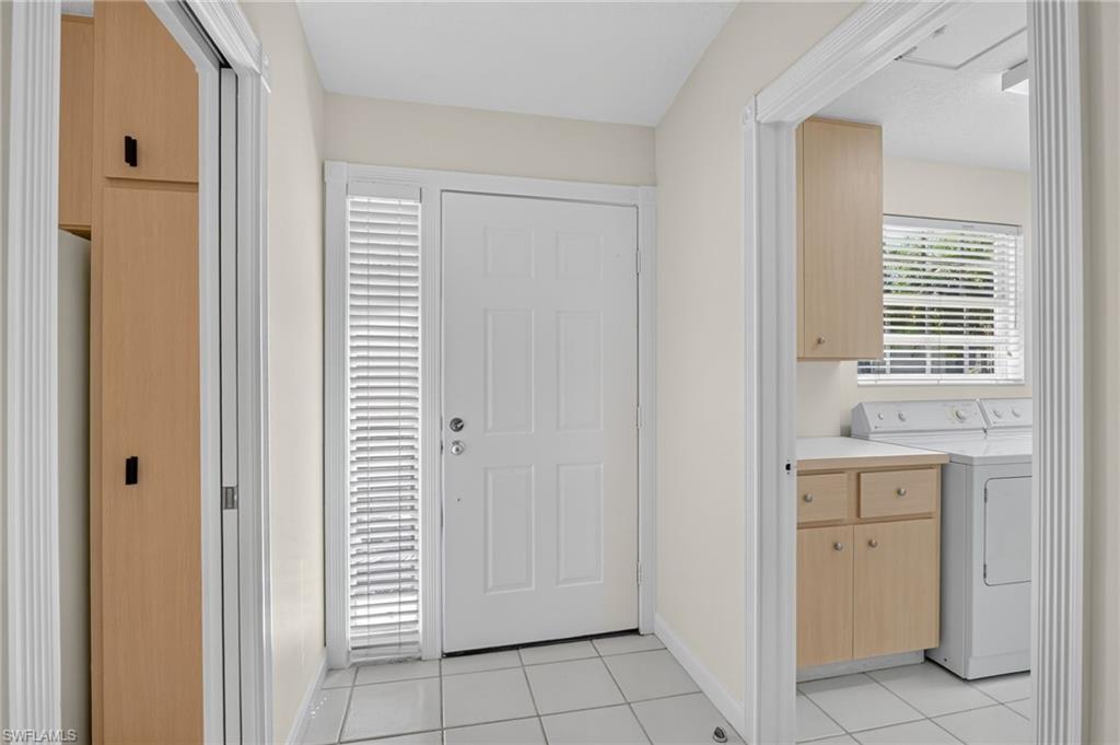Entry foyer and laundry room