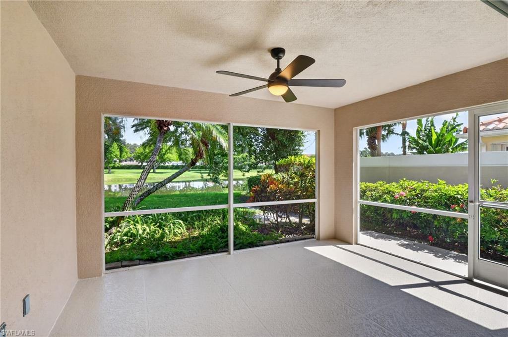 Screened lanai with beautiful private Lakeview