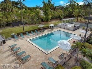 View of pool with an outdoor  space