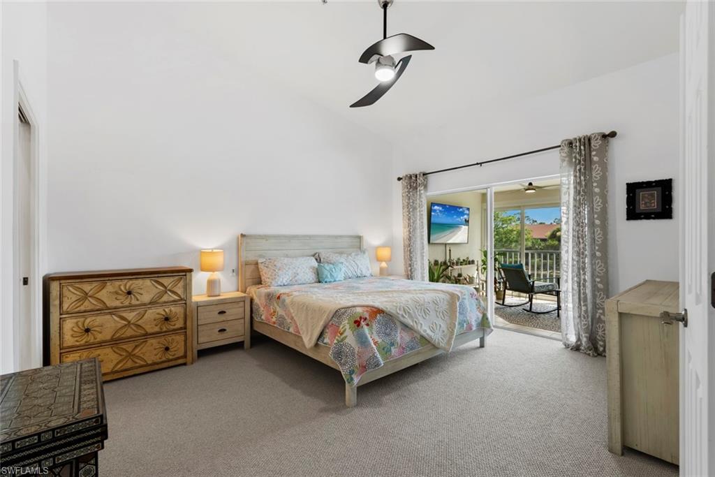 Large primary bedroom with brand new carpet