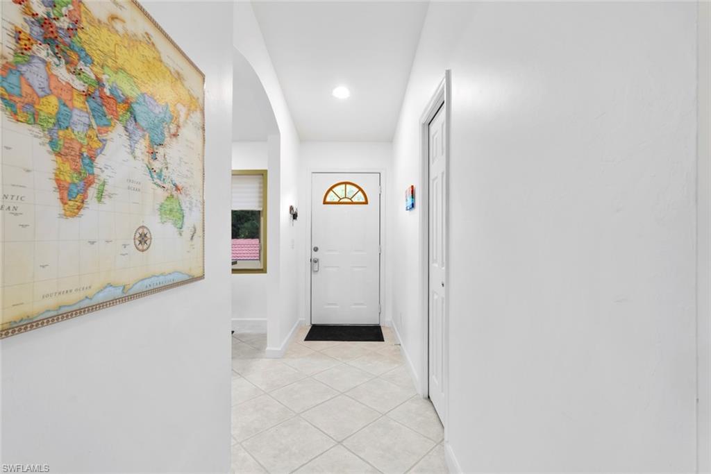 Sparkling tile throughout the main areas