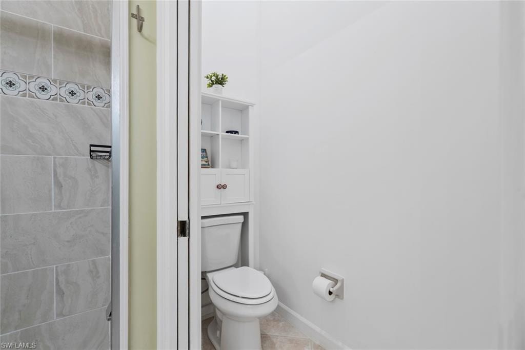 Separate water closet area