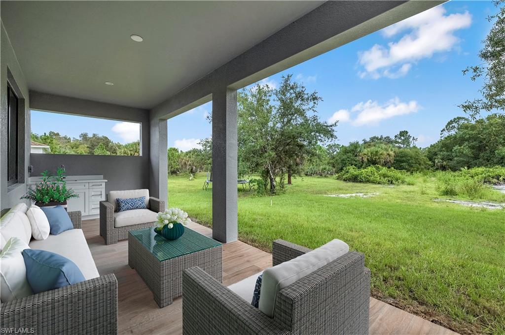 Picture digitally staged from a model home