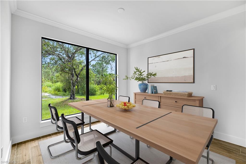 Picture digitally staged from a model home