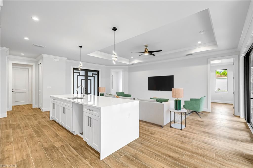 Picture digitally staged from a model home