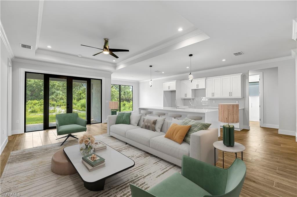 Picture digitally staged from a model home