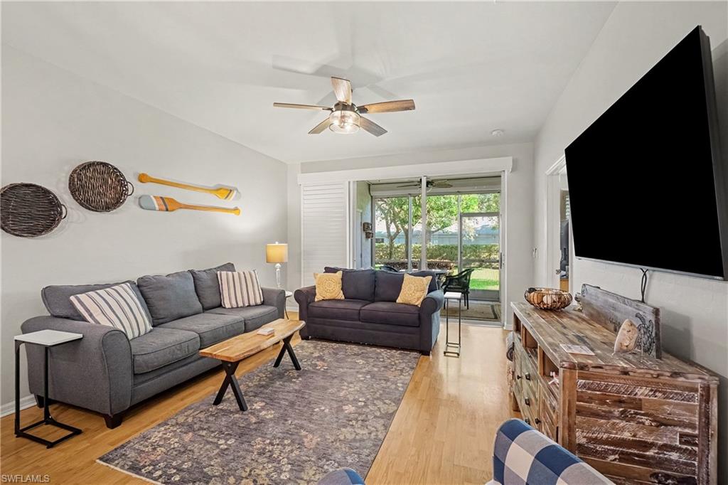 Living room looking toward screened-in lanai