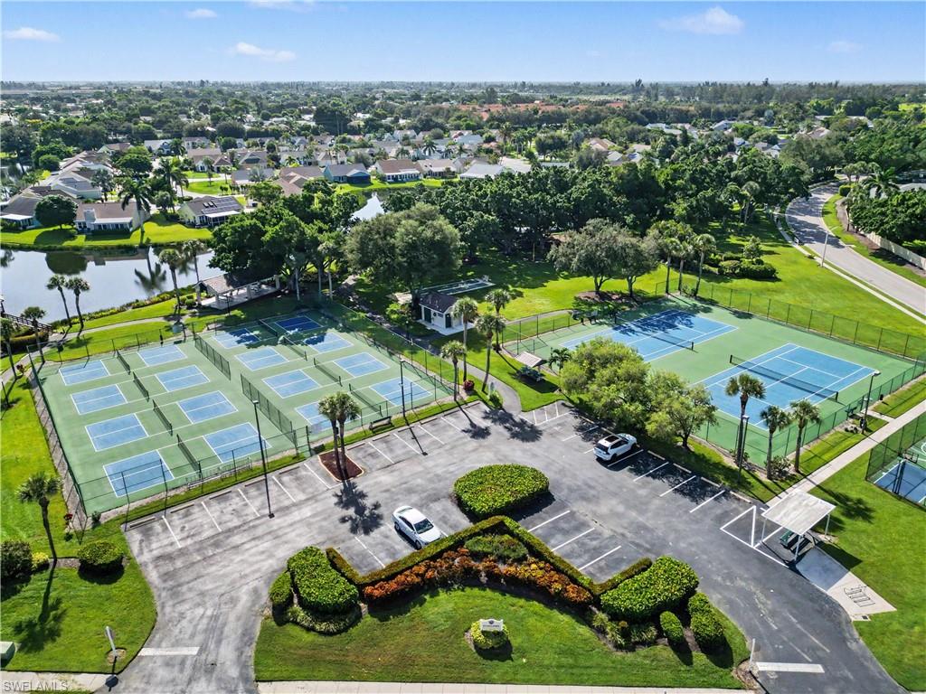 Pickleball and tennis areas