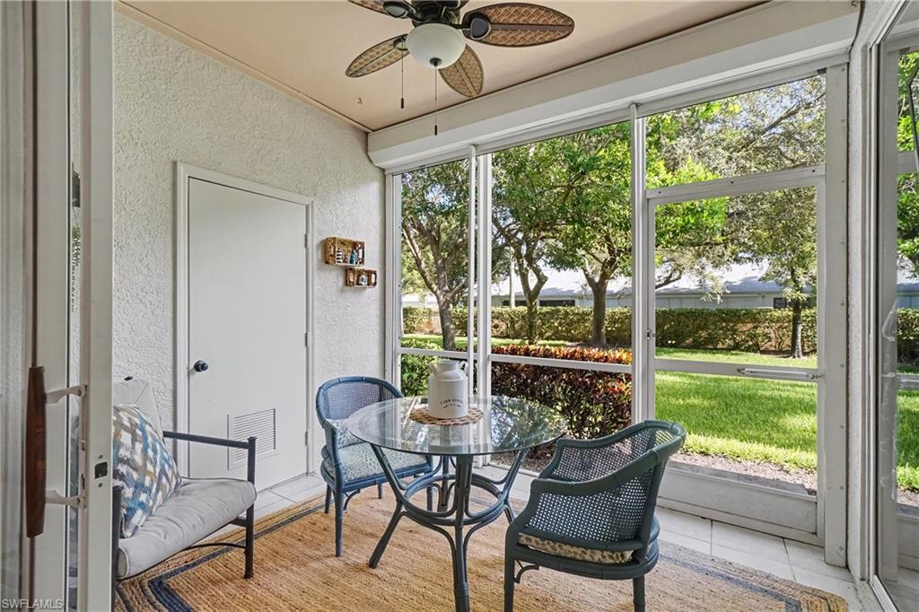 Screened in Lanai with storage closet