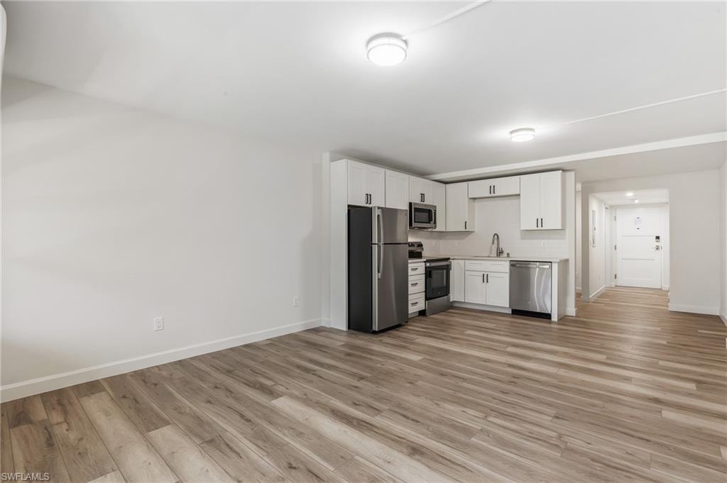 Studio - new flooring, new kitchen
