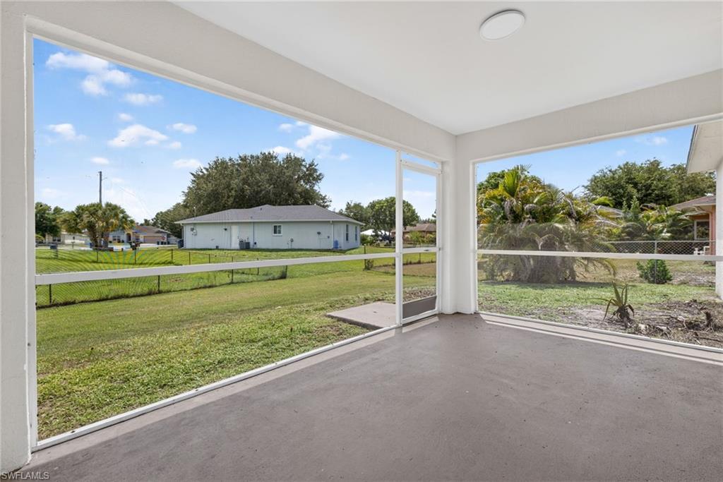 Spacious lanai