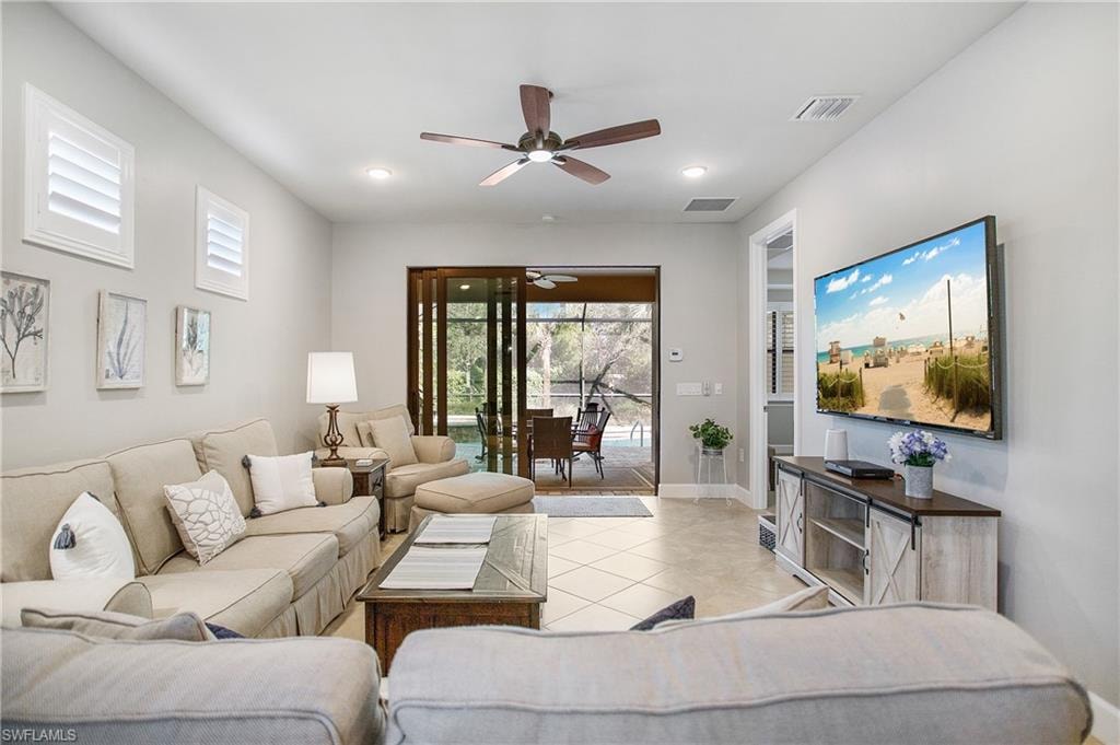 Convenient access to lanai and outdoor living
