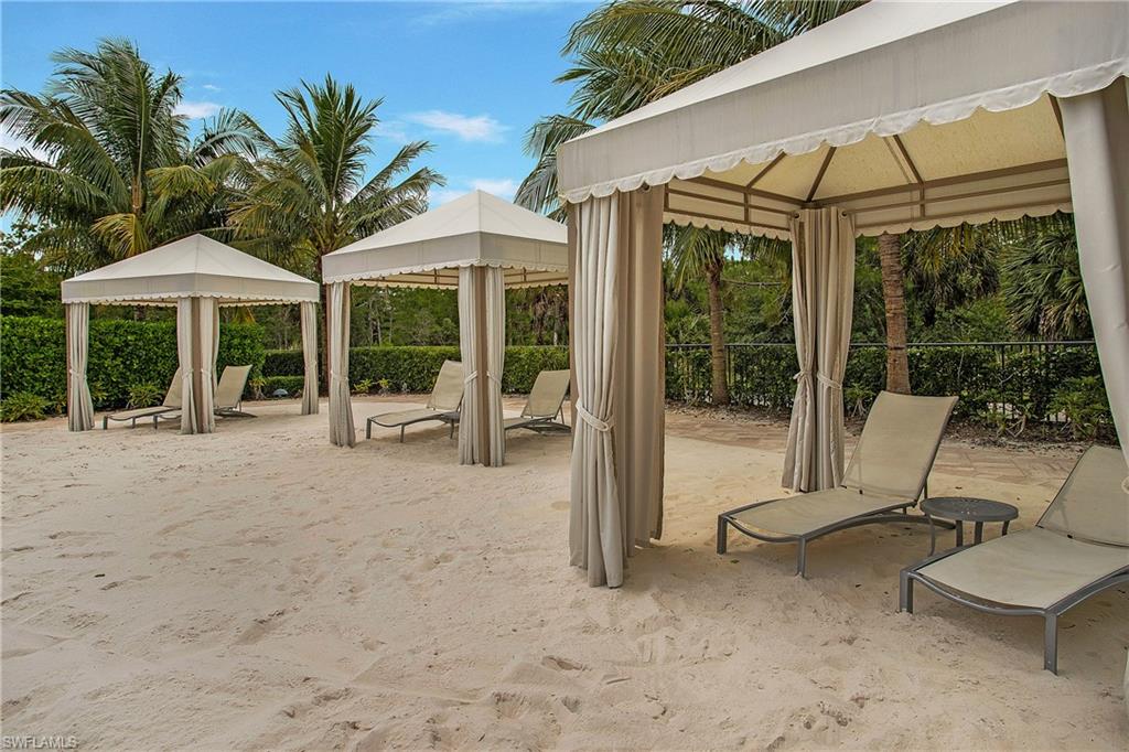 Cabanas by pool
