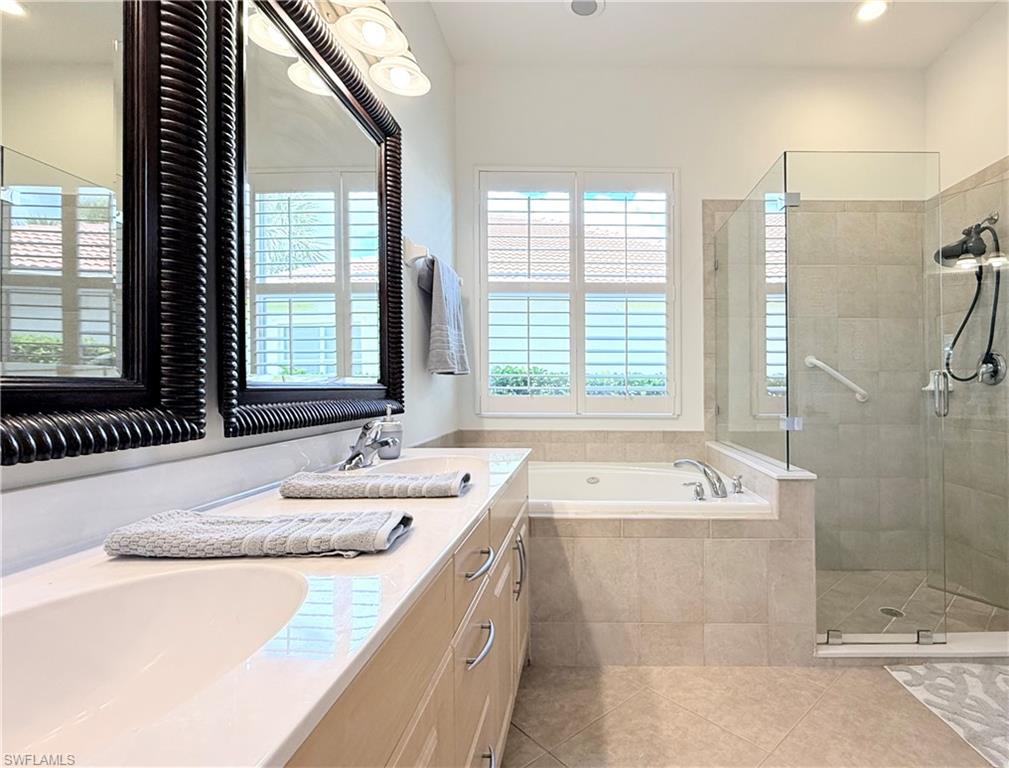 Garden tub & walk in shower