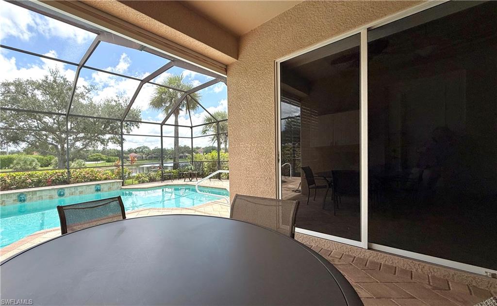 Covered lanai provides outdoor shaded living space