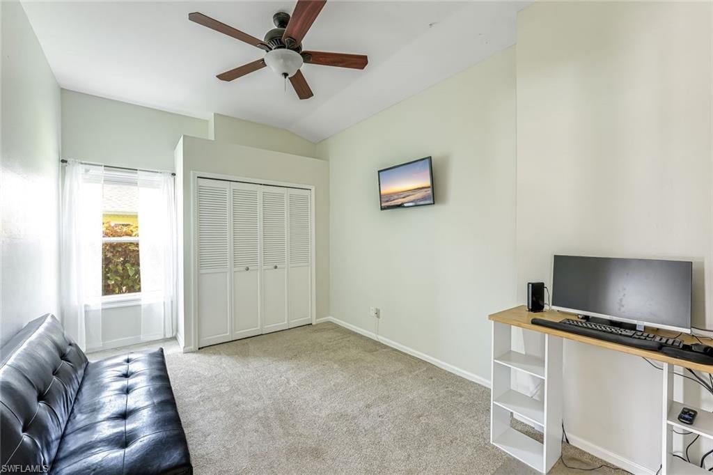 Guest Bedroom was used for a Den. Has a closet and a window.