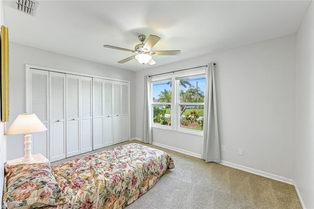 Guest Bedroom with lots of closet space.